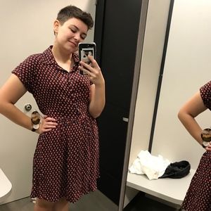 Button up dress with short sleeves